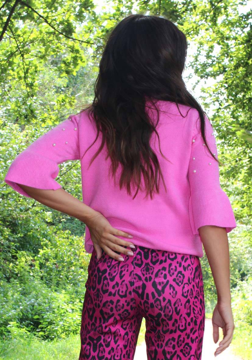 Miss Goodlife Pullover Pearl Roundneck – Pink