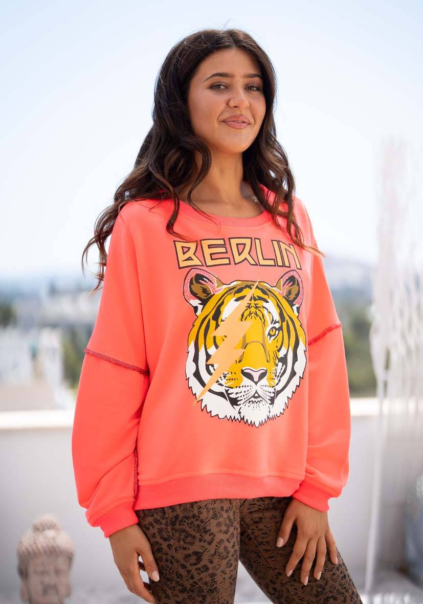Miss Goodlife Roundneck Berlin Tiger – neonpink