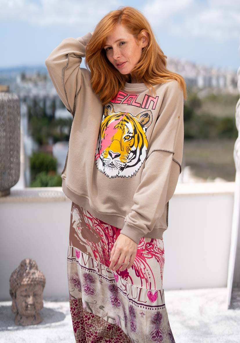Miss Goodlife Roundneck Berlin Tiger – Sand