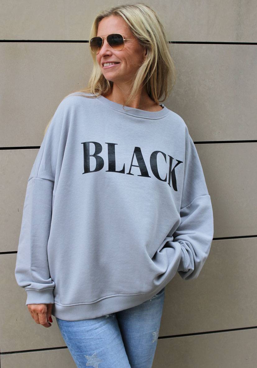 Miss Goodlife Roundneck Black and White – lightgrey