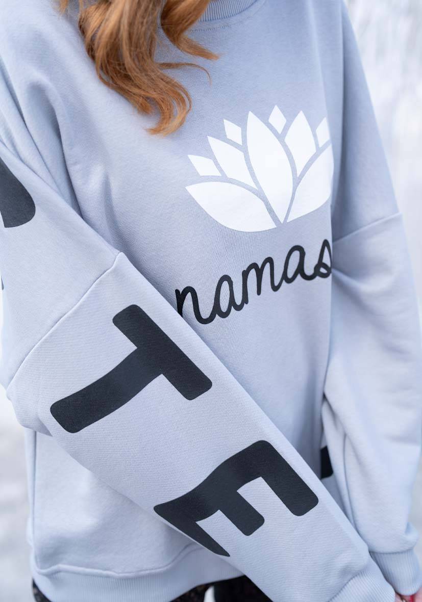 Miss Goodlife Roundneck Double Namasté – Grey