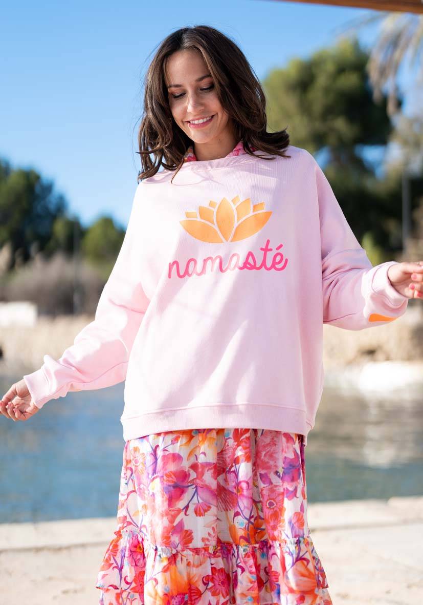 Miss Goodlife Roundneck Double Namasté – rose