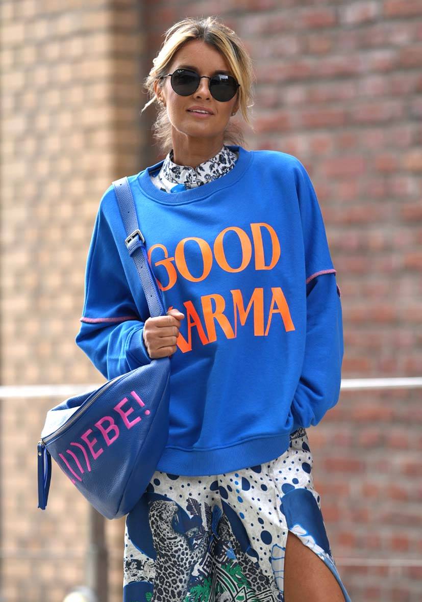 Miss Goodlife Roundneck Good Karma Good Luck – blue