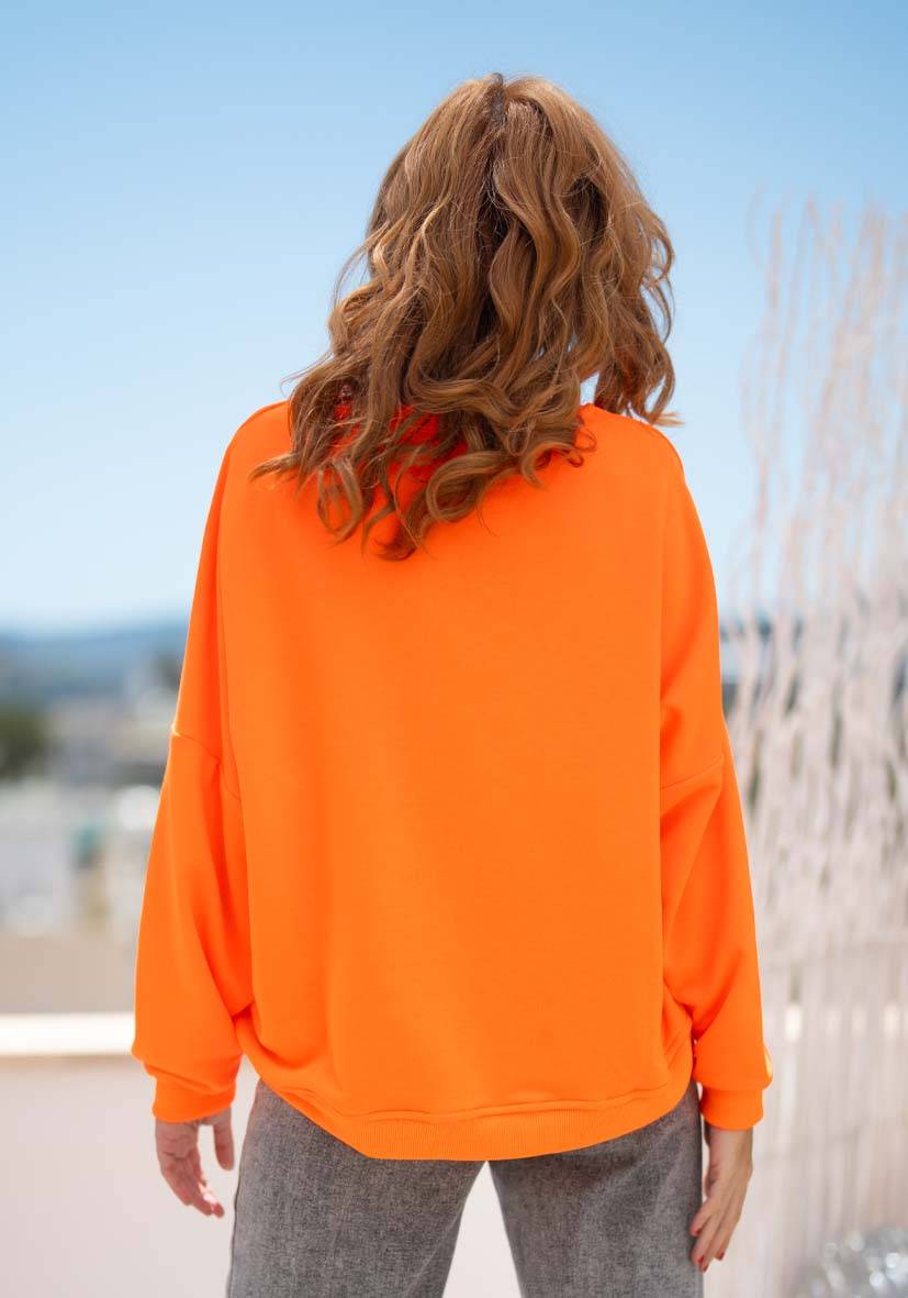 Miss Goodlife Roundneck Good Vibes – Neonorange