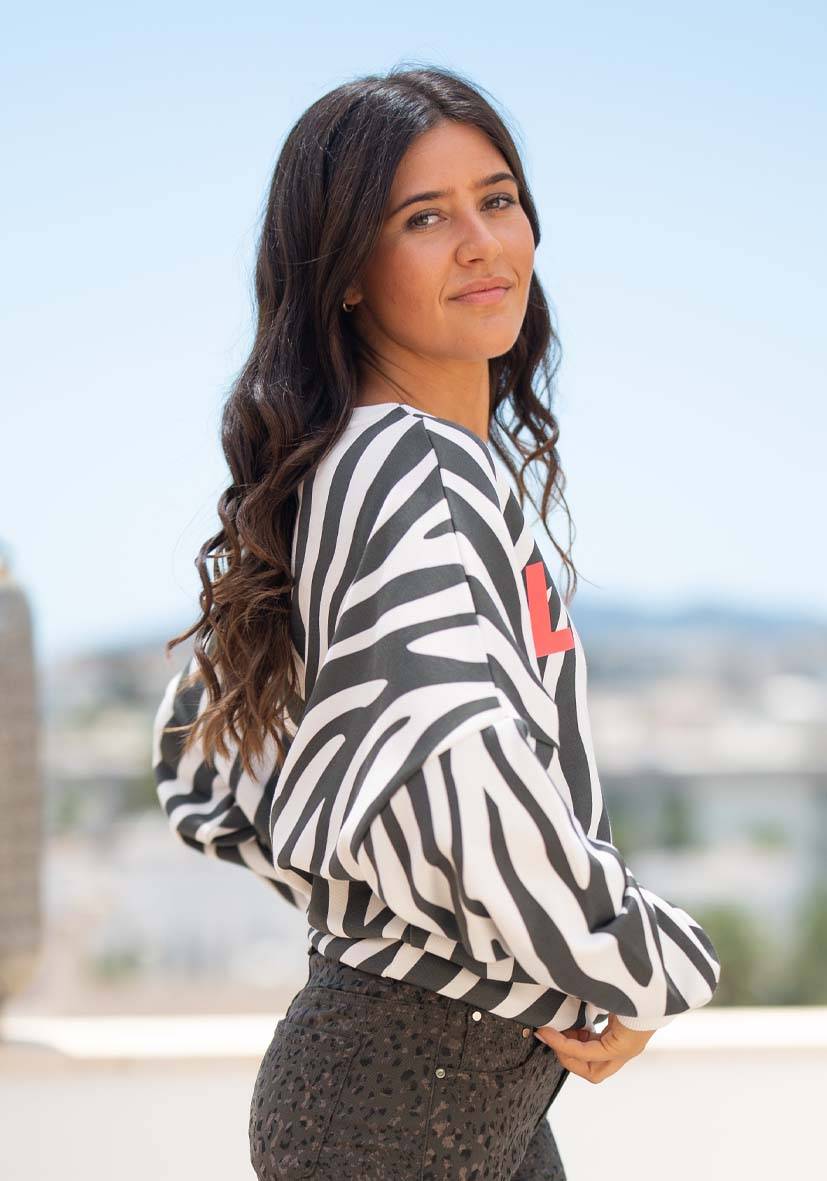 Miss Goodlife Roundneck L(i)ebe Zebra – Black