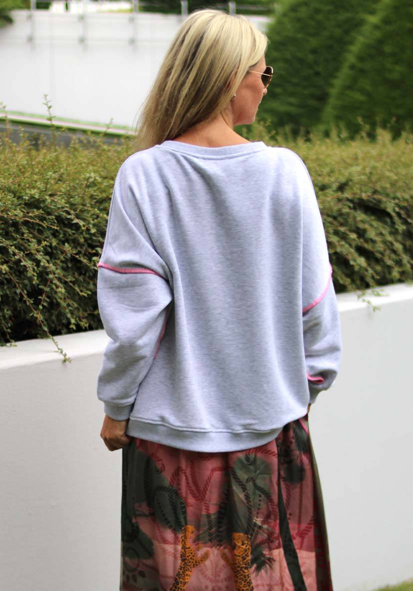 Miss Goodlife Roundneck Peace – Lightgrey
