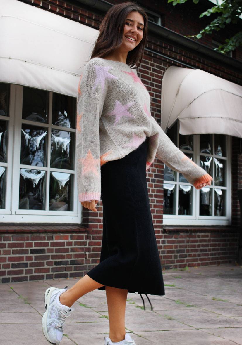 Miss Goodlife Skirt Knitted – Black