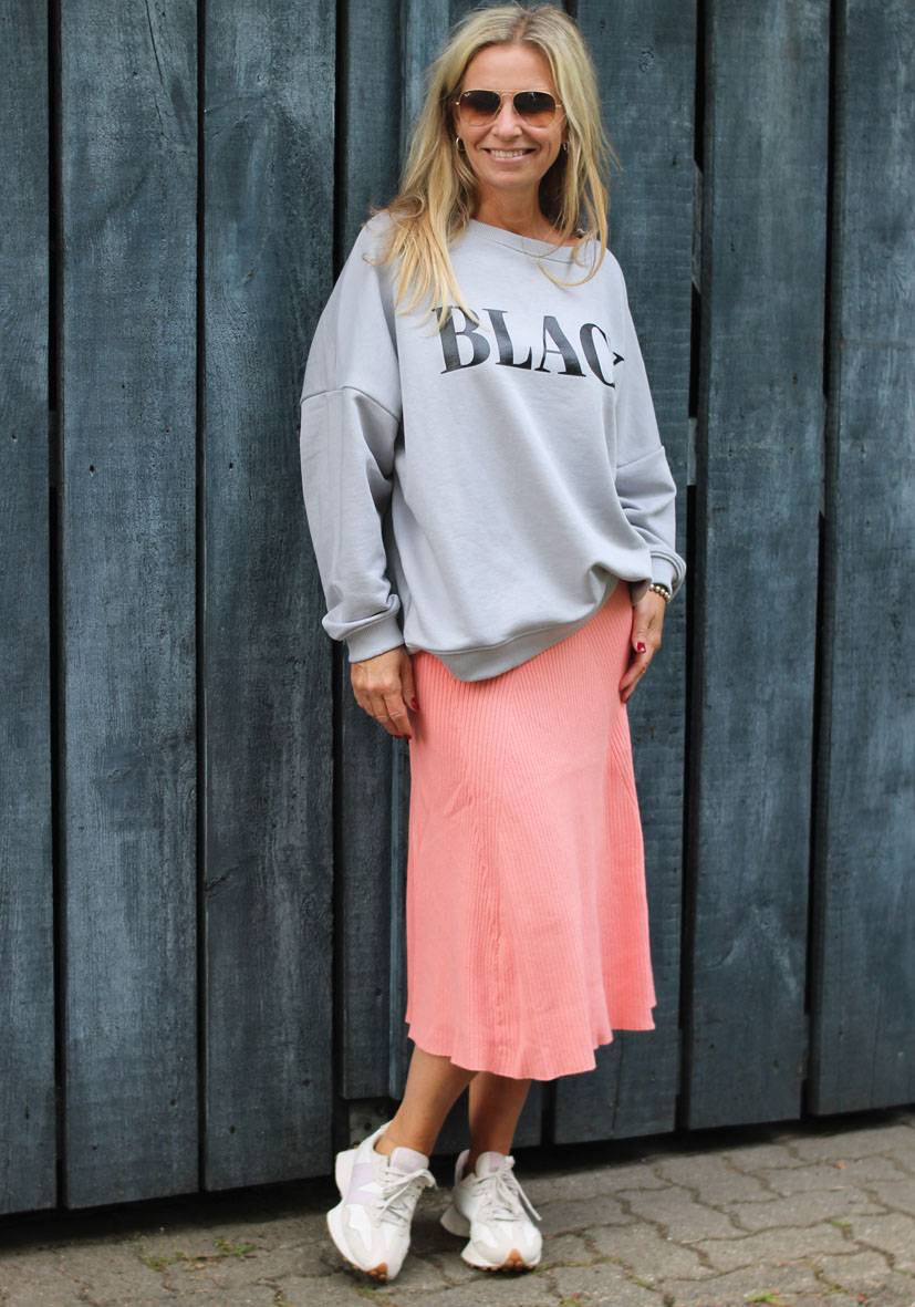 Miss Goodlife Skirt Knitted long – peach