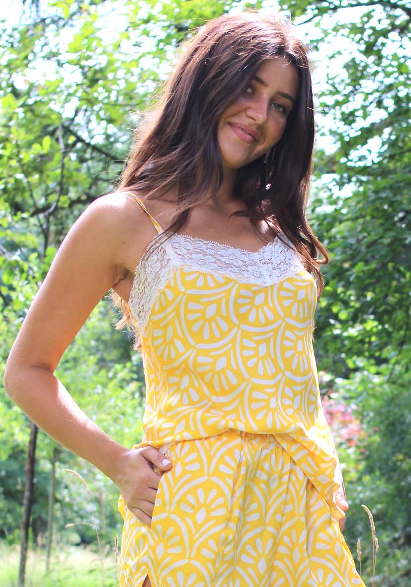 Miss Goodlife Top Yellow delight