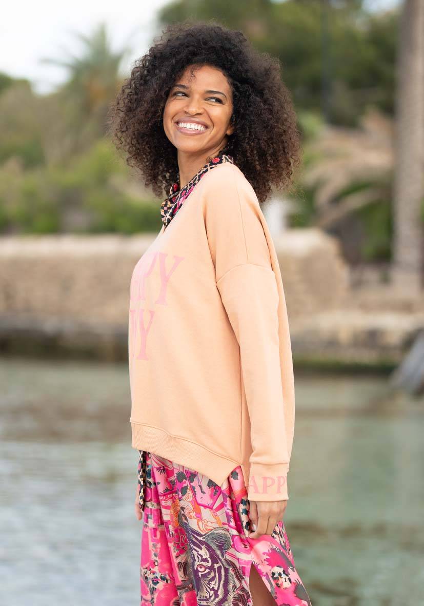 Miss Goodlife V-Neck Happy Day – Puder