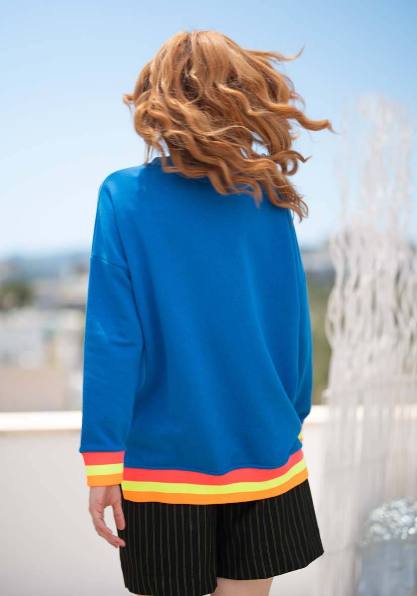 Miss Goodlife V-Neck Love – Blue