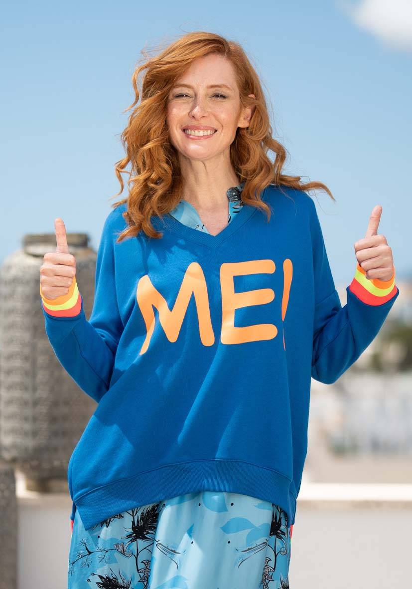 Miss Goodlife V-Neck Me! – blue