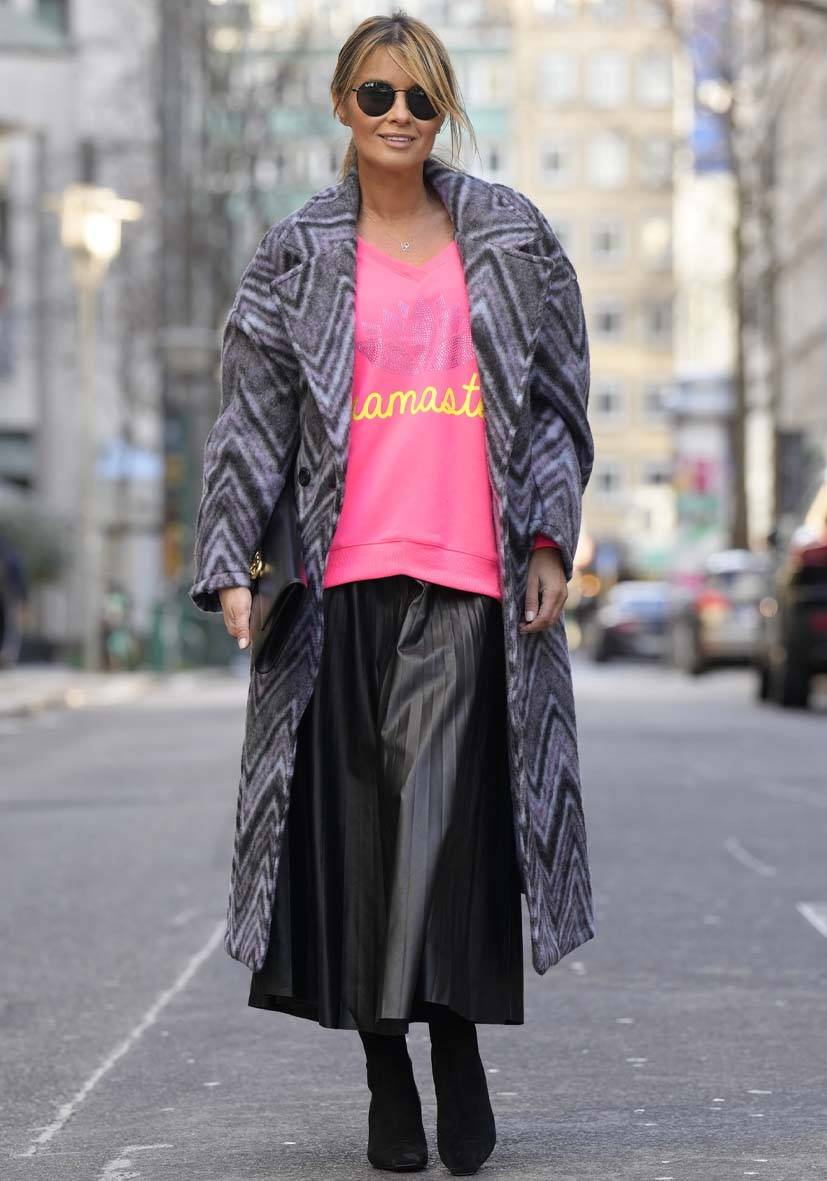 Miss Goodlife Veganer Leder Plisseerock