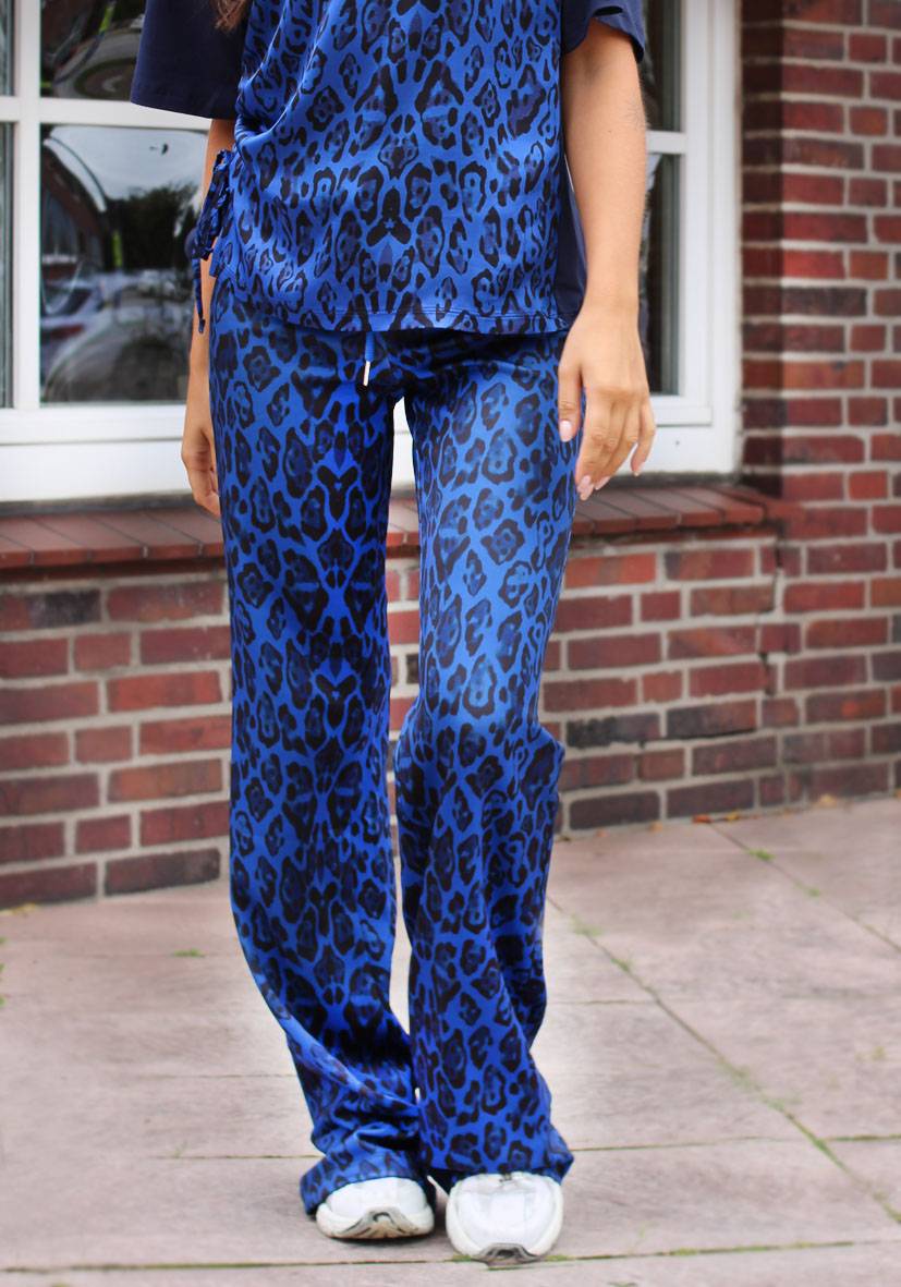 Miss Goodlife Wide Leg Pants Leo – Blue
