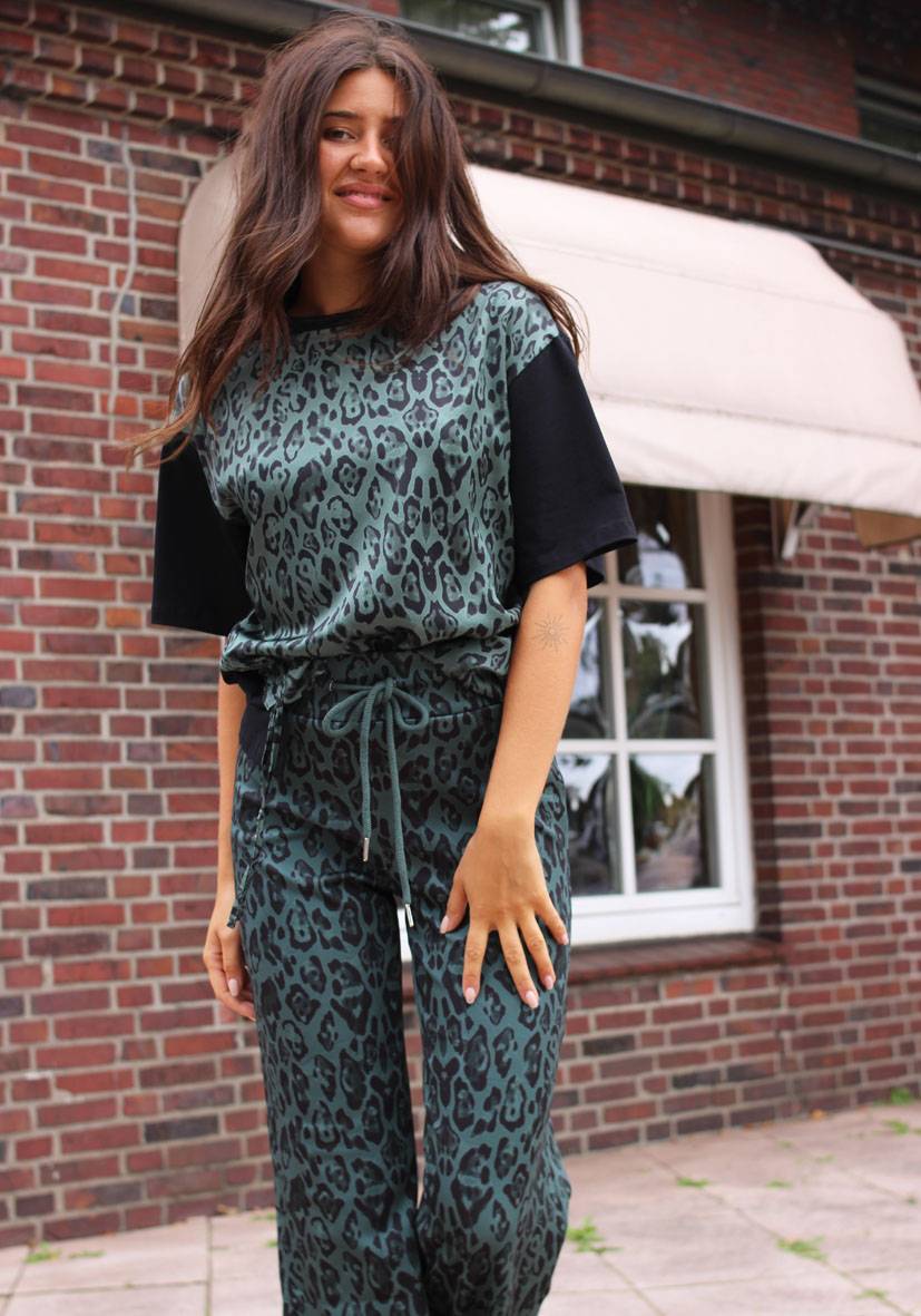 Miss Goodlife Wide Leg Pants Leo – Green