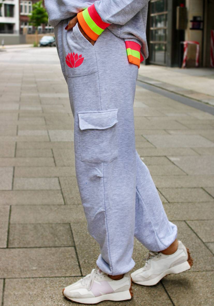 Miss Goodlife Pants Good Energy Namasté – Lightgrey Melange