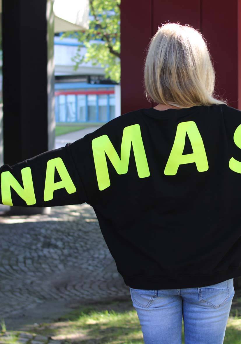 Miss Goodlife Roundneck Double Namasté Strass – Black