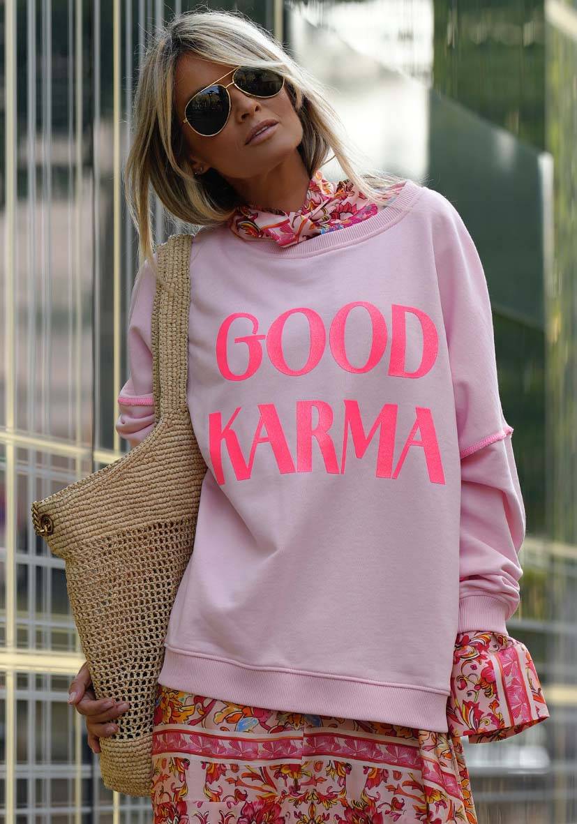 Miss Goodlife Roundneck Good Karma Good Luck – dust rose