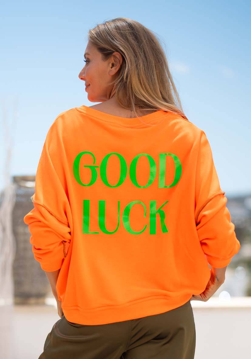 Miss Goodlife Roundneck Good Karma Good Luck – Neonorange