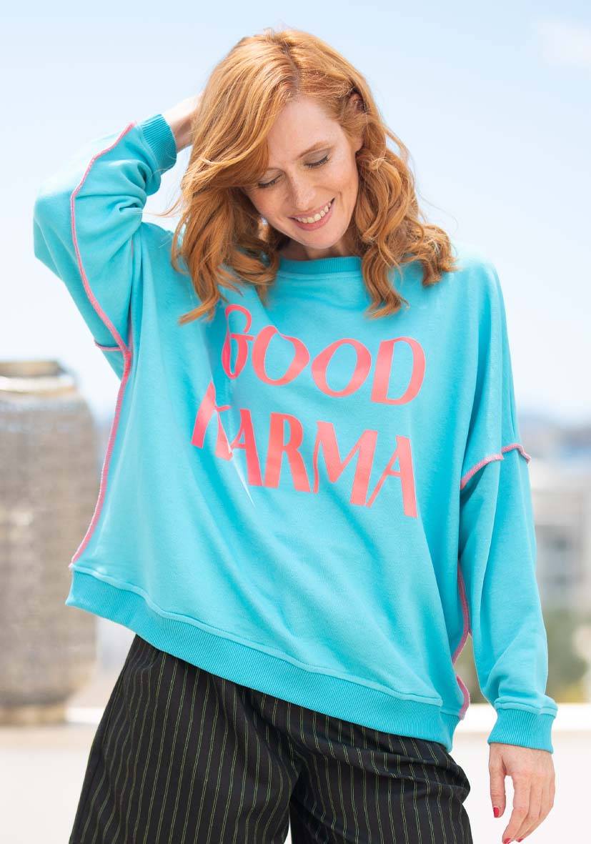 Miss Goodlife Roundneck Good Karma Good Luck – Turquoise