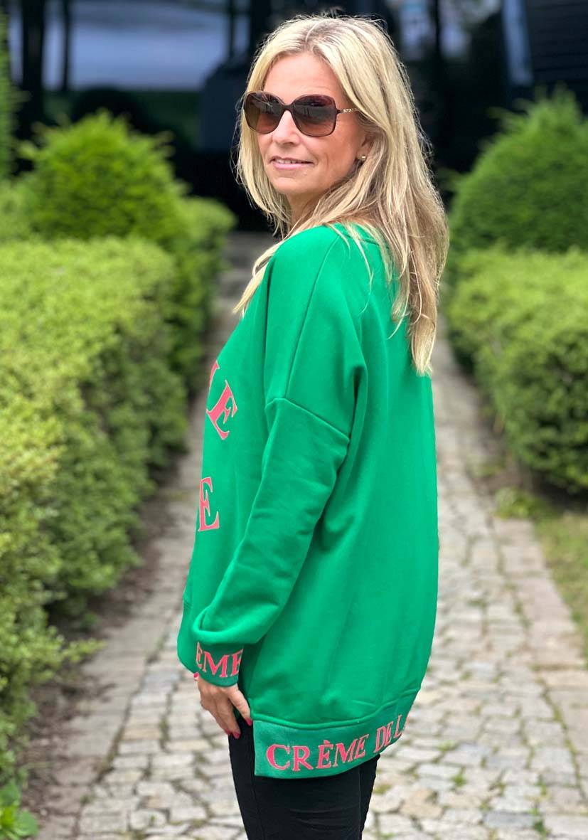 Miss Goodlife V-Neck Cème De La Crème Glitter – Green