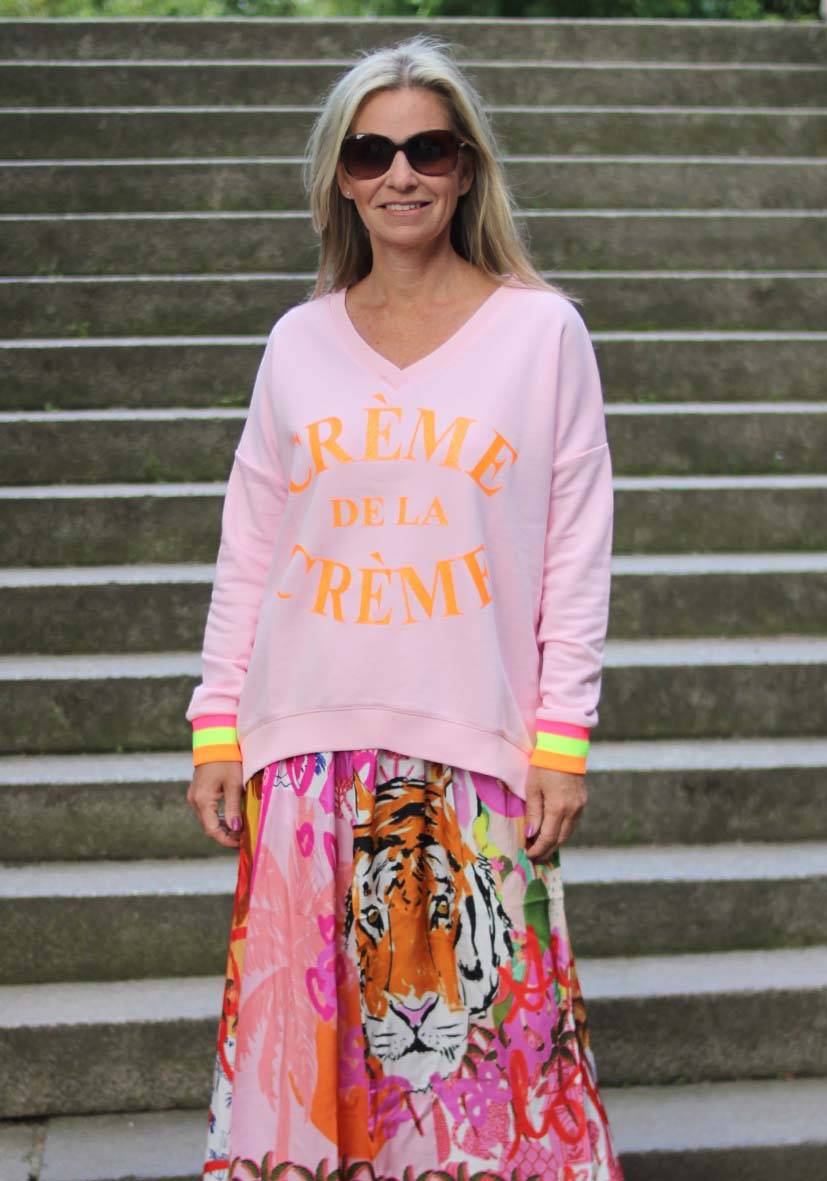 Miss Goodlife V-Neck Crème De La Crème Glitter – Rose