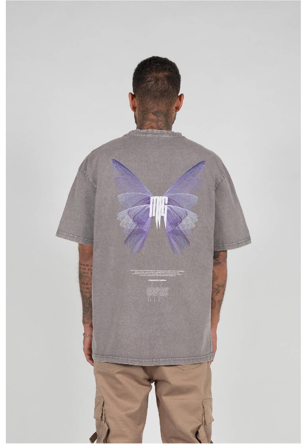 MJ Gonzales METAMORPHOSE V.2 Acid Washed Heavy Oversized Tee