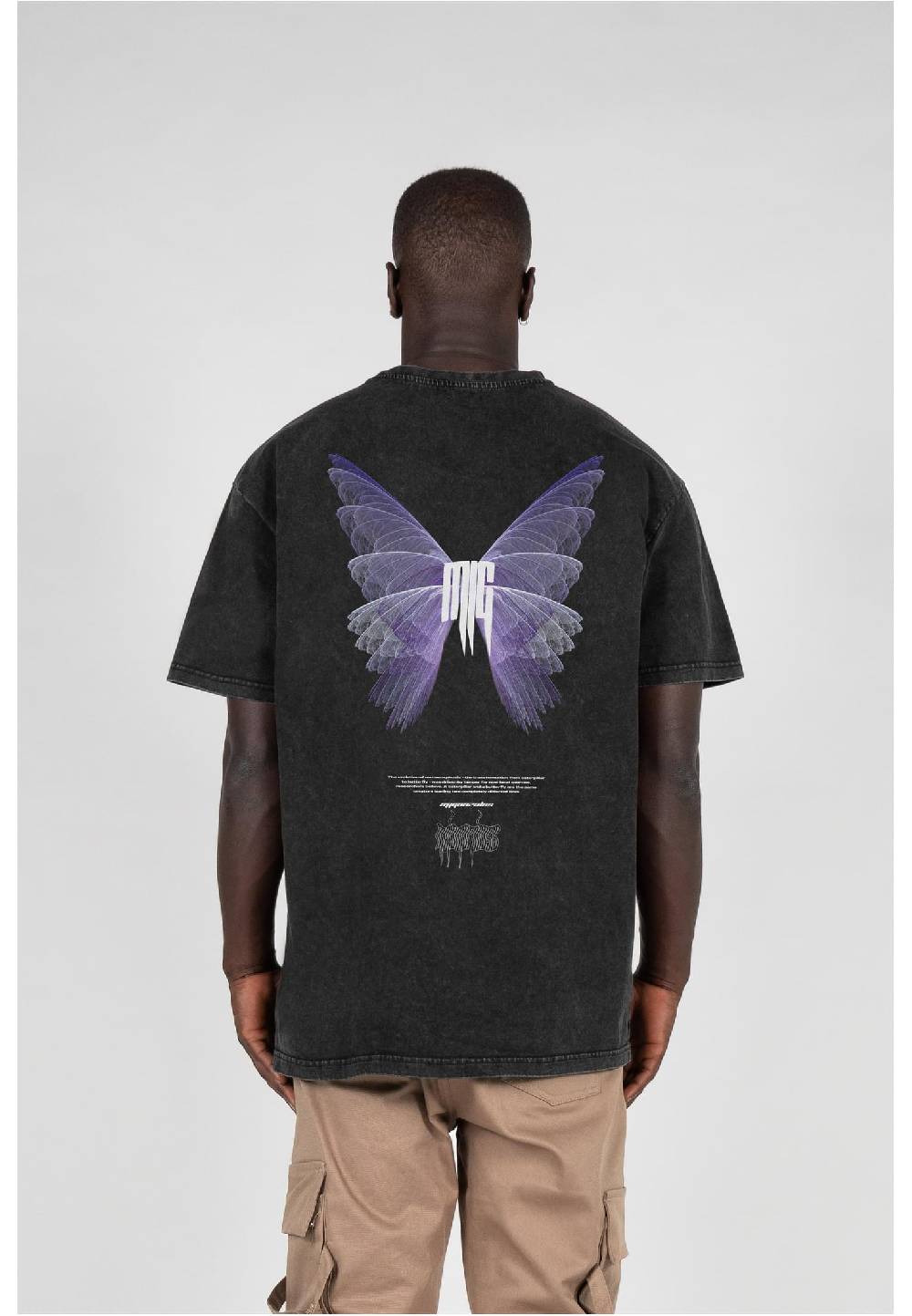 MJ Gonzales METAMORPHOSE V.2 Acid Washed Heavy Oversized Tee