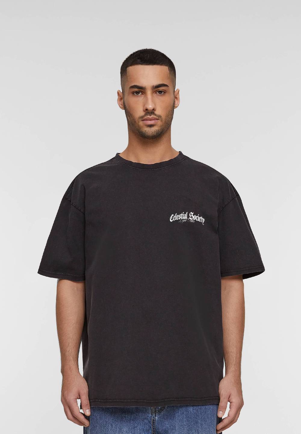 MJ Gonzales Oversized Acid Washed Tee - Angel’s Triad