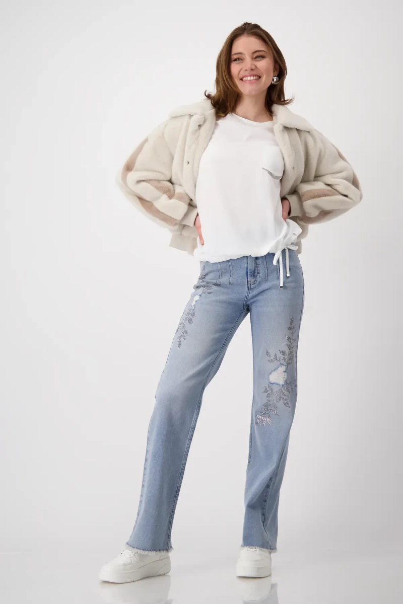 Monari Blusenshirt Mit Schmucktasche