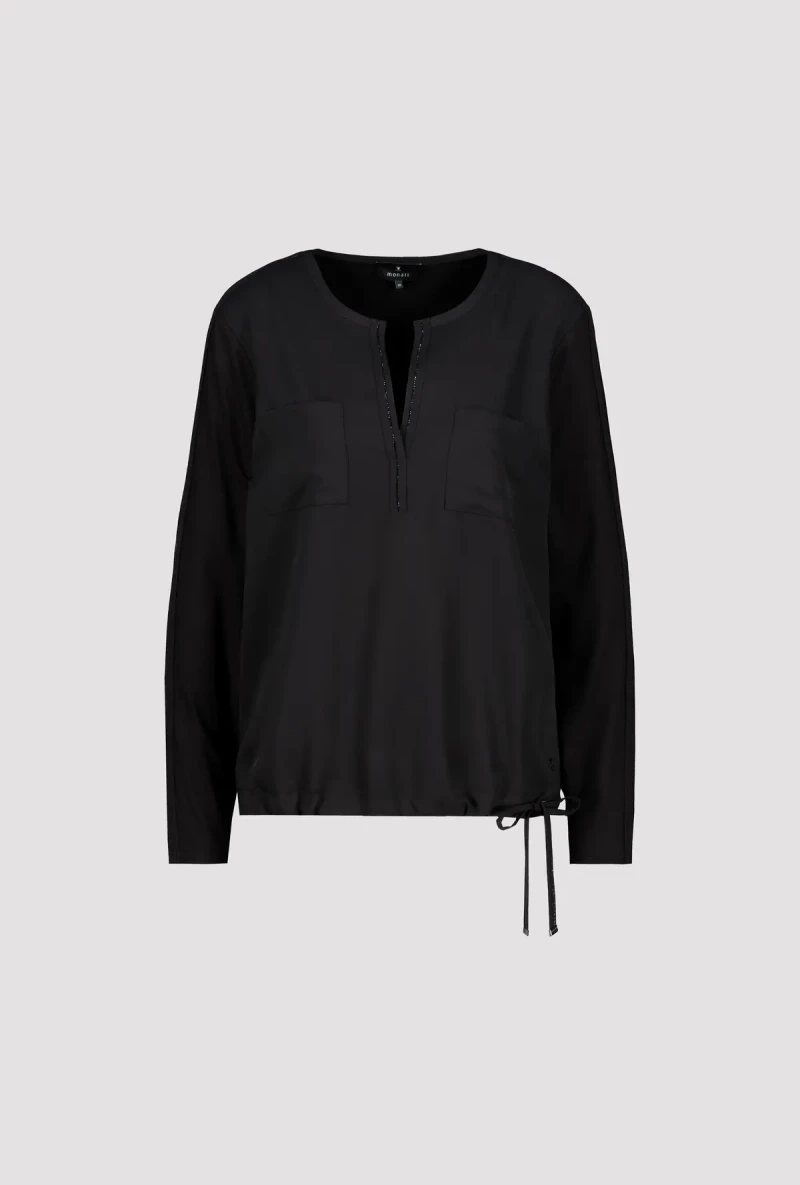 Monari Blusenshirt Mit Strasssteine