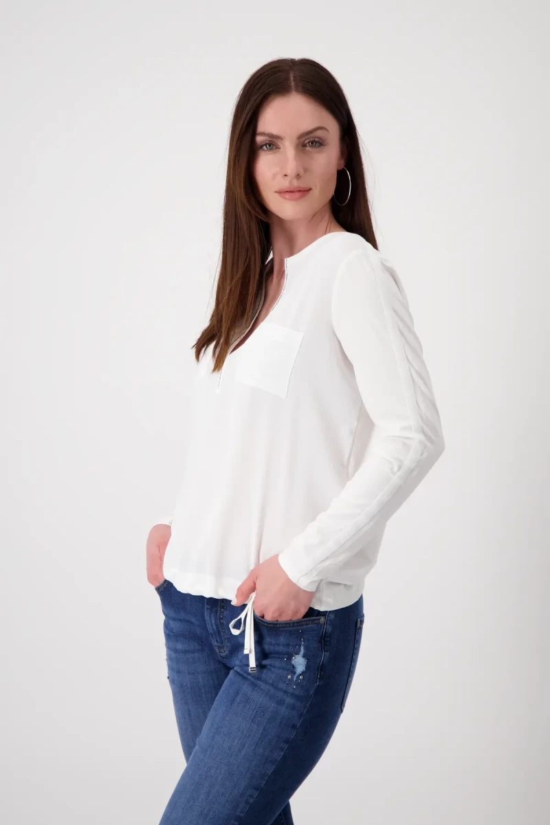 Monari Blusenshirt Mit Strasssteine