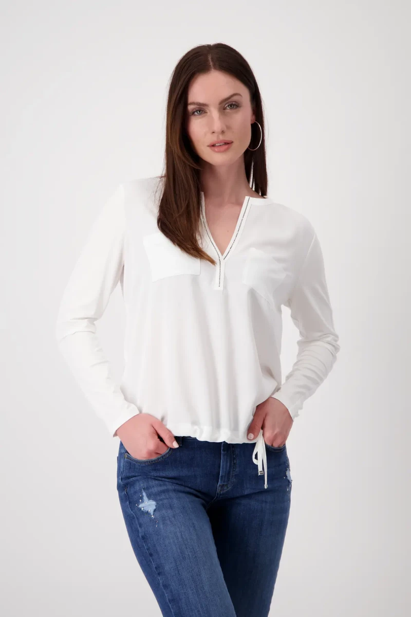 Monari Blusenshirt mit Strasssteine