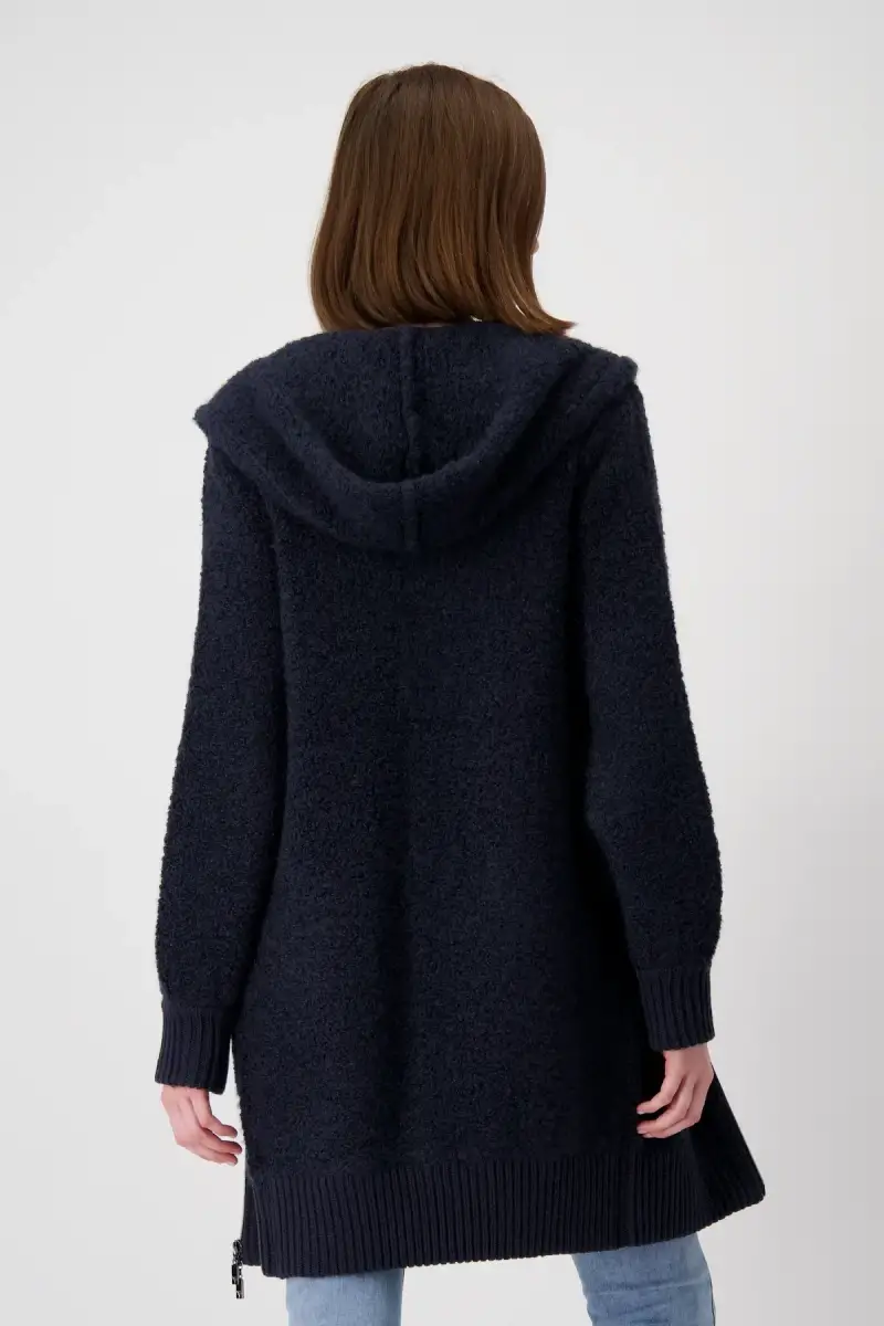 Monari Boucle Jacke Mit Kapuze