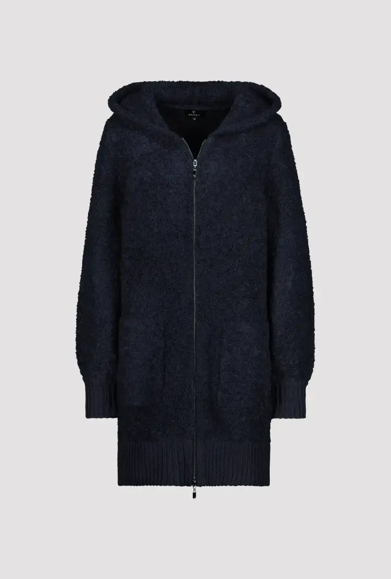 Monari Boucle Jacke Mit Kapuze