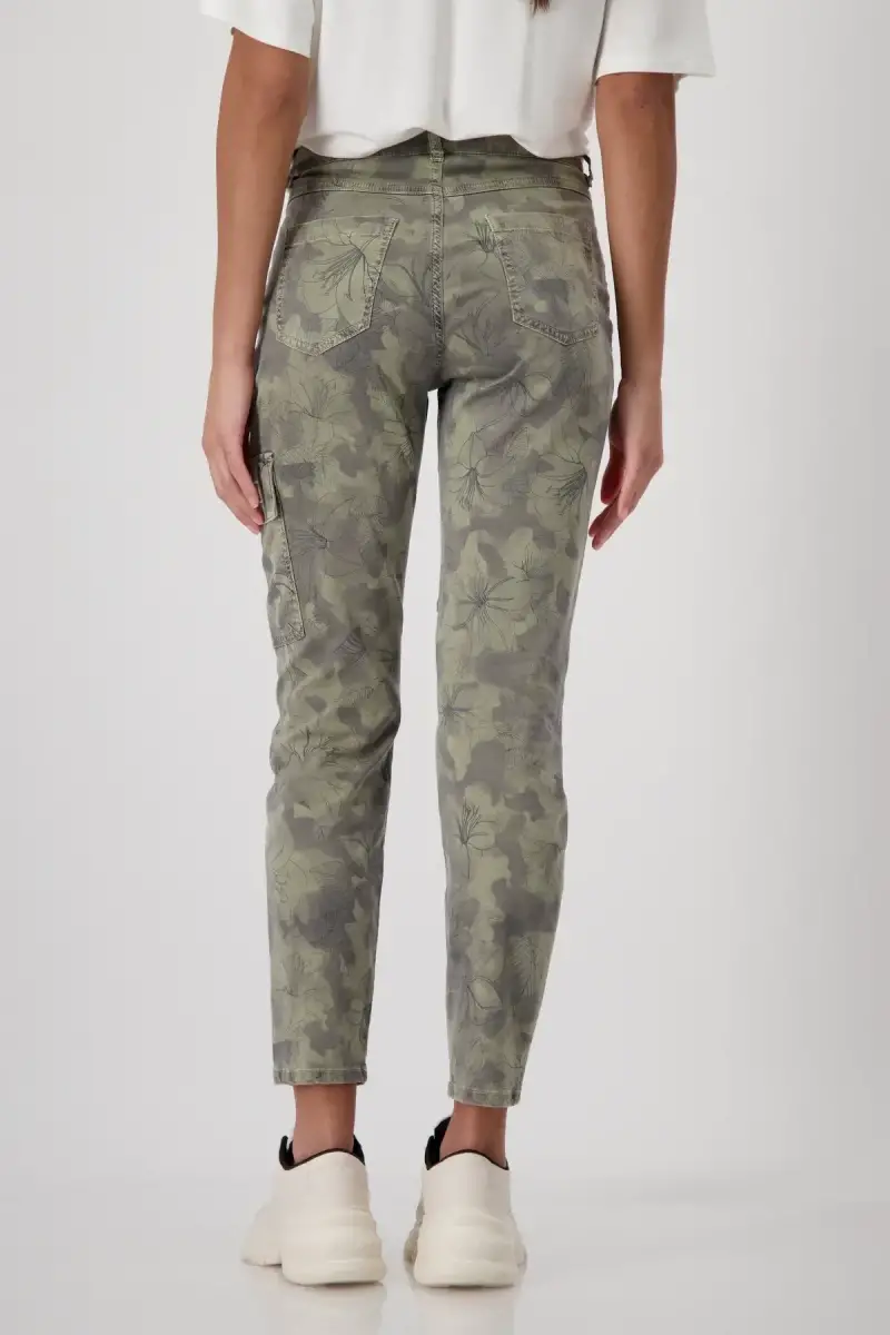 Monari Camouflage Hose Mit Blumen
