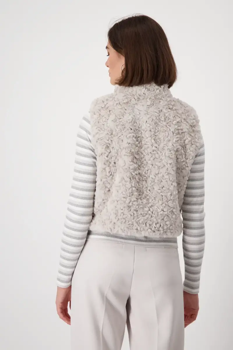 Monari Cropped-Weste Mit Taschen