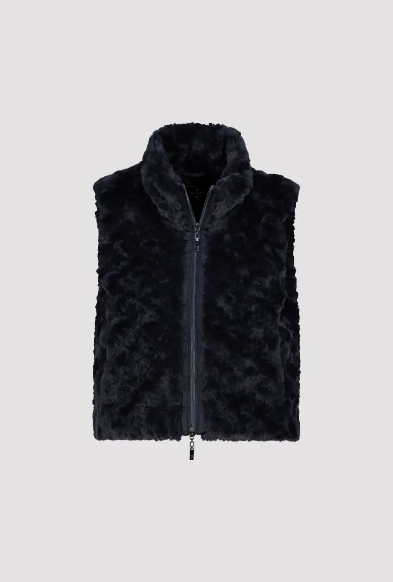 Monari Cropped-Weste Mit Taschen