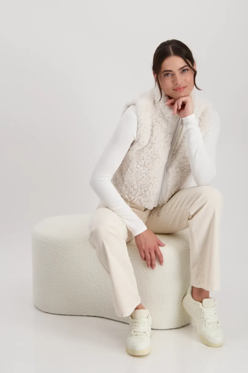 Monari Cropped-Weste Mit Taschen