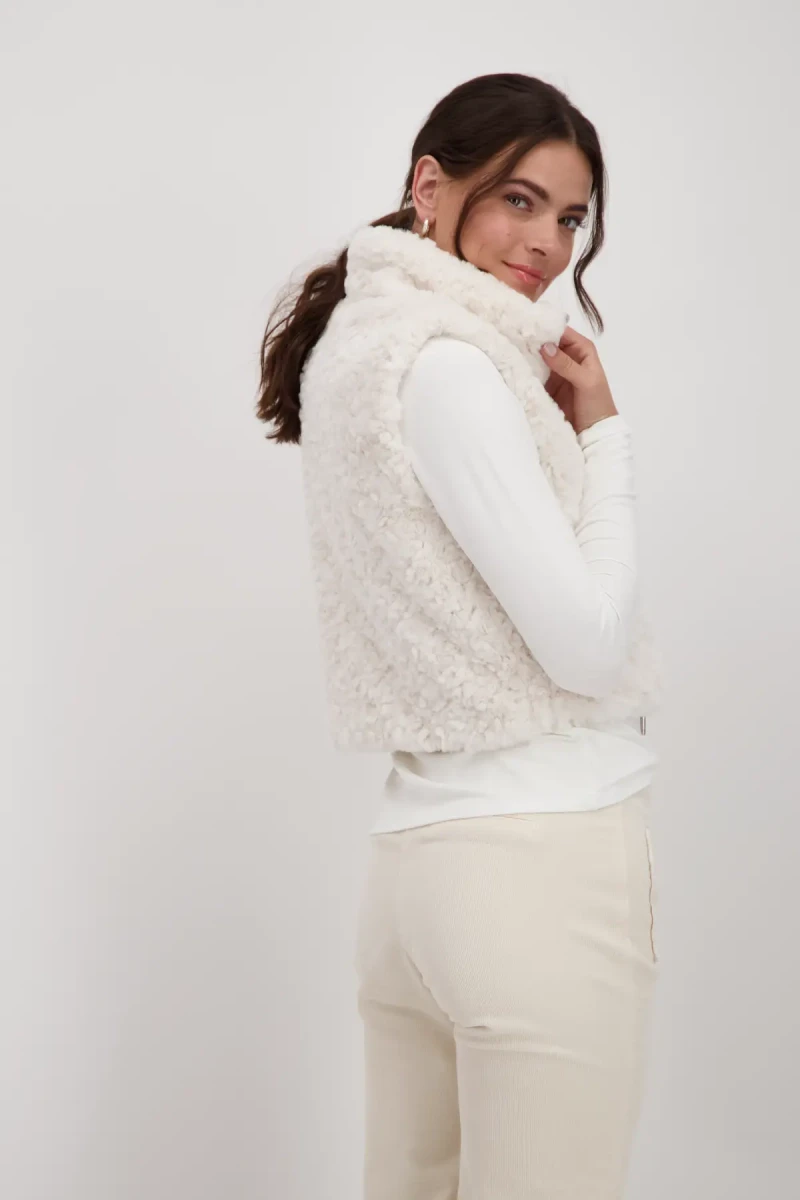 Monari Cropped-Weste Mit Taschen