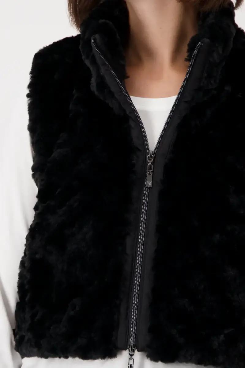 Monari Cropped-Weste Mit Taschen