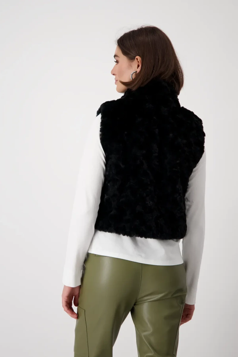 Monari Cropped-Weste Mit Taschen