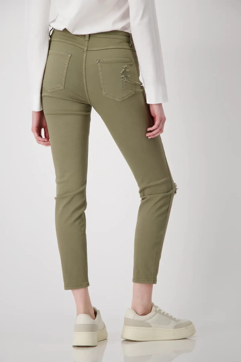 Monari Destroyed Jeans Mit Schmuck