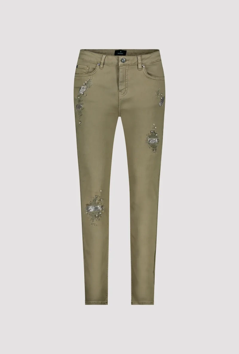 Monari Destroyed Jeans Mit Schmuck