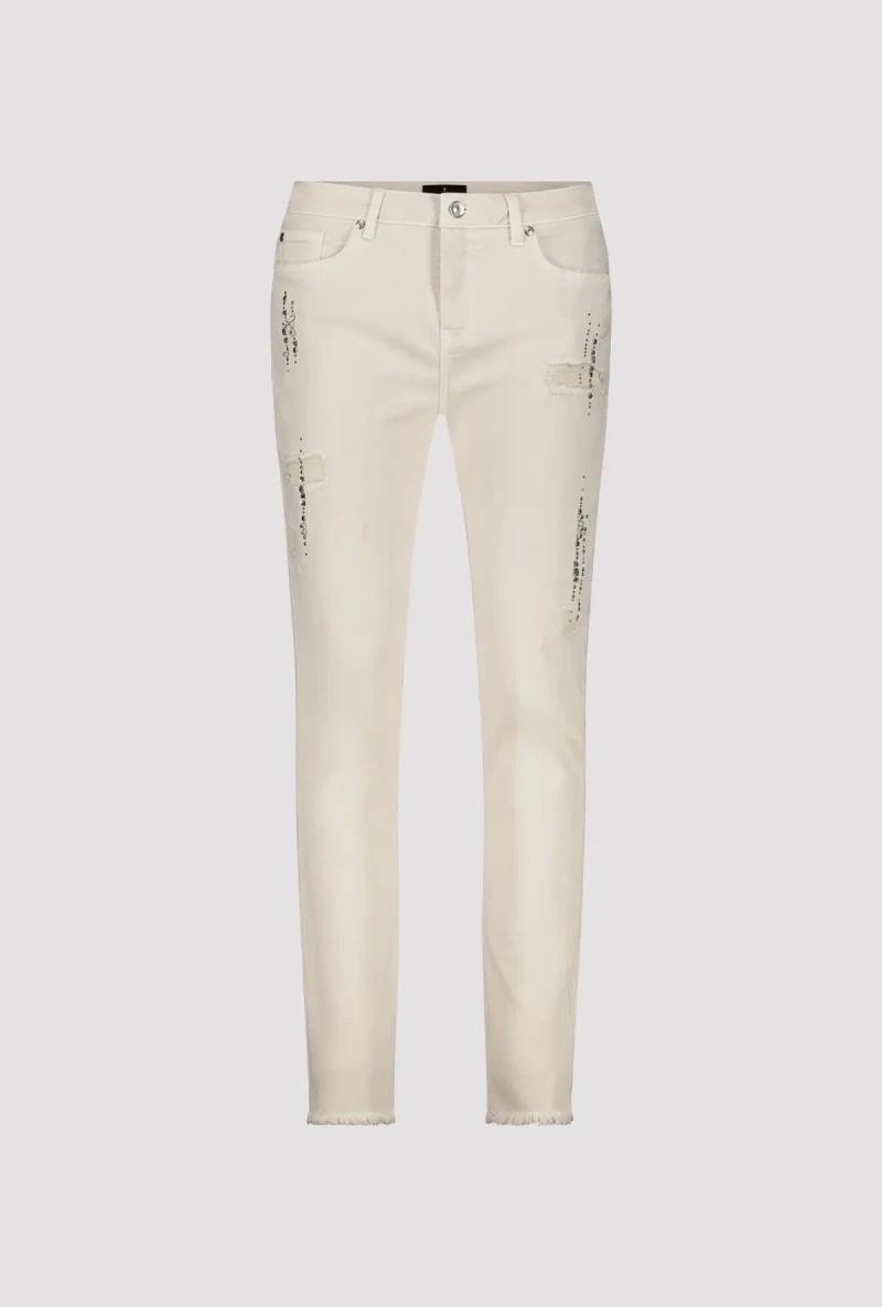 Monari Destroyed Jeans Mit Strass