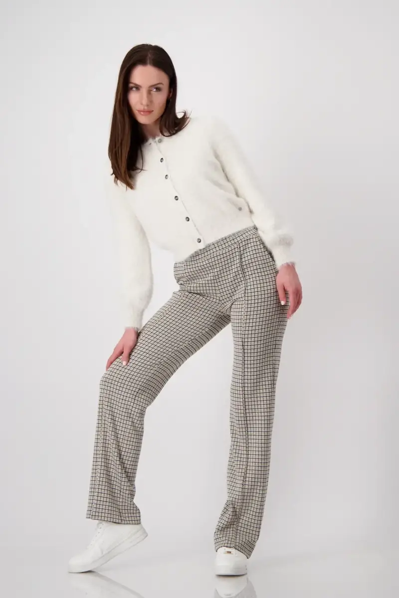 Monari Flauschige Strickjacke