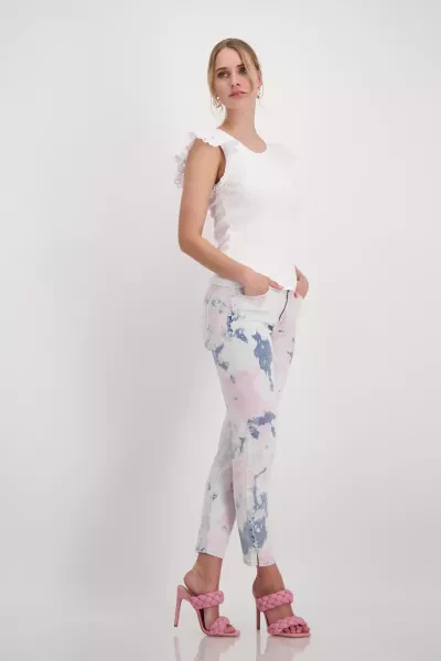 Monari Jeans Mit Batikeffekt