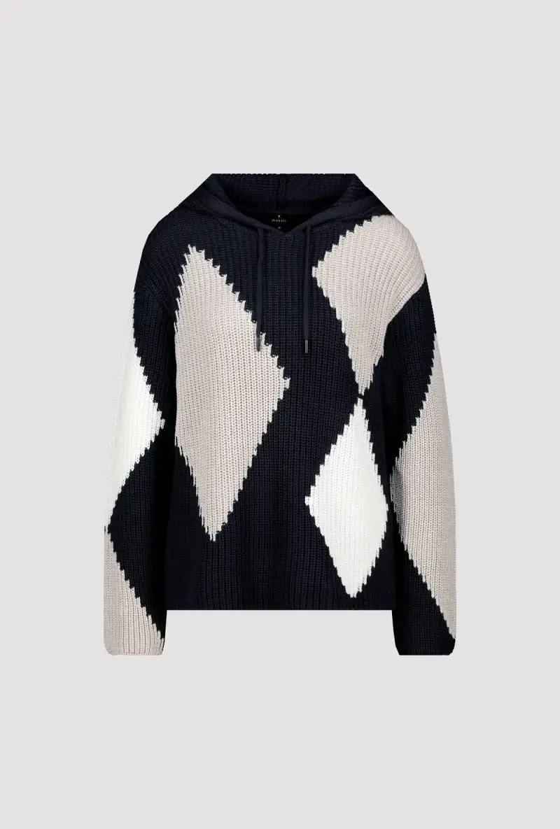 Monari Kapuzenpullover Mit Rauten