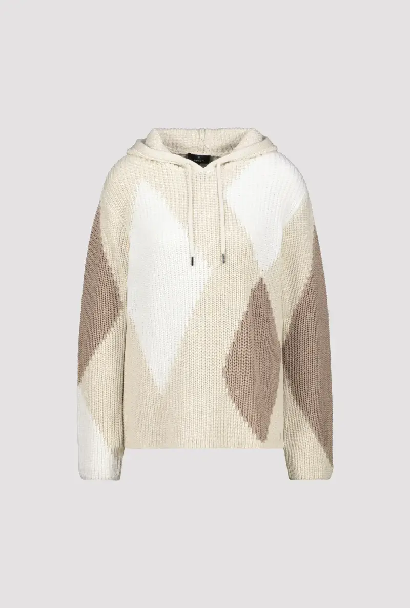 Monari Kapuzenpullover Mit Rauten