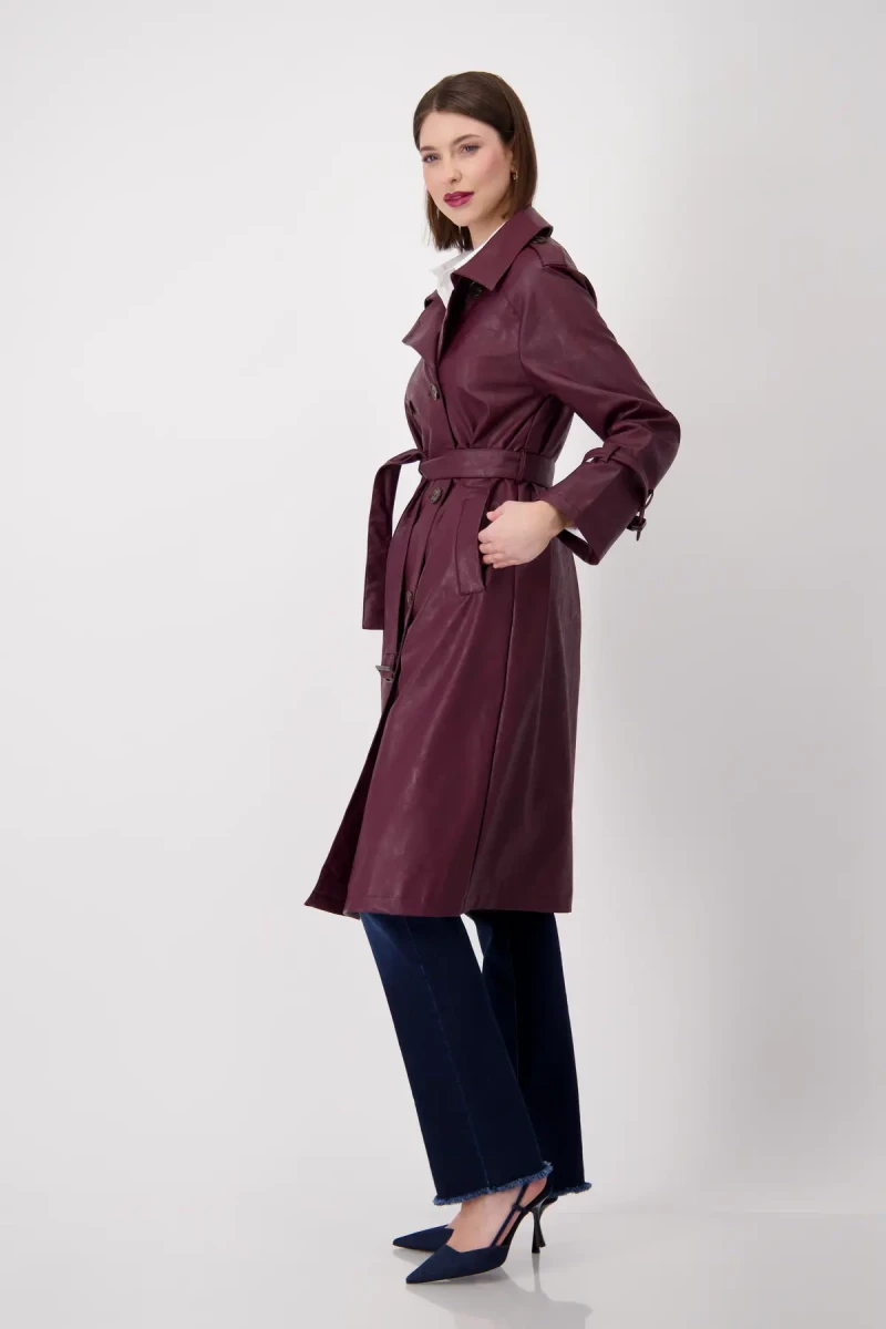 Monari Lederimitat Mantel